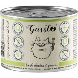 FRESH CHICKEN & PRAWNS - ŚWIEŻY KURCZAK Z KREWETKAMI KONSERWA 200g